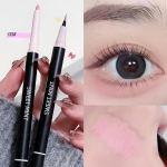 Dual-ended Highlighting Eye Shadow Eye Liner Combination Double-head Matte Pink Lying Silkworm Pen Shimmer High Light Brightening Pencil waterproof 01#