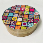 22,5 cm Puidust Serveerimis-Chapati Karbik Puidust Chapati Kastrul S&ouml;&ouml;gilauale K&uuml;laliste Serveerimiseks Roti, Paratha, Puri K&ouml;&ouml;gidekoor