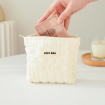 Pink Cloud Bubble kaasaskantav naiste kosmeetikakott, suur hoiukott, reisi-tualett-tarvete kott, l&otilde;uendist topeltvoodriga kott, sisestiil