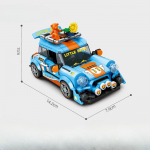 320 tk City-seeria reisiauto kuulus autopoiss loomingulised ehitusklotsid lastele m&auml;nguasjade kingitus karbita