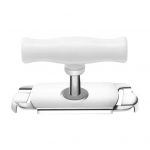 Purgikorgiavaja Reguleeritav Roostevabast Terasest Kaaneavaja Lihtne Keeratav Hammasrataste Disain Konserviavaja Ergonoomilise K&auml;epidemega valge