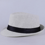 Klassikaline Panama Hat Unisex Gangster Cap Beach Sun Hat Band p&auml;ikesek&uuml;bar D