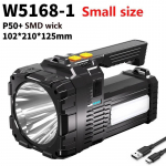 1000LM ESMATER-LED taskulamp USB-laadimisega, kaasaskantav lamp, v&auml;lisvalgustus, multifunktsionaalne, suure v&otilde;imsusega W5168-1-800LM