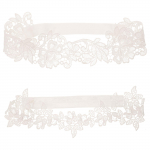 2 tk Riietus Elastic Pruudi pits sukapael Bride naiste pulmadekoratsioon s&auml;&auml;rehoidjad 19.00X5.00X0.20CM