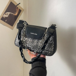 Populaarsed Kotid Naistele 2024 Uus Trendikas ja Mitmek&uuml;lgne Crossbody Kott K&otilde;rgkvaliteediline Tekstuur Niche &Uuml;he &Otilde;la Allkinnitusega Kott must