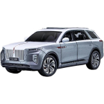 1/24 Vaikauto S&otilde;iduki Mudel Sobib HONGQI E-HS9 Maasturile Sulam Uue Energia Auto Mudel Valatud Metallist Auto Mudel Heli ja Valgusega Pidulik Luksuslik Kingitus 1/24-Size:21.5*9*7.3cm hall