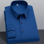 Stretch soliidsed kleit-s&auml;rgid meestele &Auml;riline pikkade varrukatega pehme mugav meeste pidulik s&auml;rk ilma esitaskuta S~6XL pluss suurus 6XL