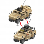 2-&uuml;hes kamuflaaž s&otilde;jalise soomustatud s&otilde;iduki pusle ehitusplokid Eriv&auml;gede soomuss&otilde;iduki mudel Telliskivi kingitus lastele