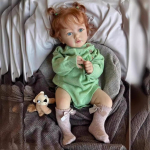 Armas 24'' 60cm Reborn beebinukk Ayana Pehme riidekeha PP puuvillaga Printsess S&uuml;nni nukk T&uuml;druk Realistlik K&auml;sitsi valmistatud 3D v&auml;rvitud nahaga Emulatsioonnukk cloth body