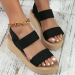 Uued minimalistlikud slingback-kiilusandaalid, suvised kerged slaidid, &uuml;hev&auml;rvilised, paksu p&otilde;hjaga naiste kingad Naiste sandaalid 36 beež