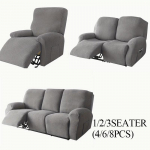 Lamamistooli diivani kate elutuppa 1/2/3 istekohaga odav Lazy Boy Relax Jacquard Slipcover Protector Elastne tugitooli tooli kate 1 Seater(4pcs)