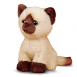 Anamigos Animal Friend Baby Siiami Cat Doll &Uuml;hendkuningriigist, 19 cm, Siiami kassipoeg, Korea beebitooted Siamese cat beige
