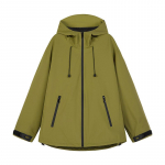 Kevadine ja s&uuml;gisene tuulekindel veekindel jakk meestele ja naistele paaridele &otilde;ues m&auml;gironimisteks, avara jope S roheline