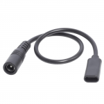 C-t&uuml;&uuml;pi emas- ja 5,5 x 2,1 emase kaabel 5521-t&uuml;&uuml;pi C-pistikuga toitejuhe 5,5 x 2,1 mm adapteriga USB-t&uuml;&uuml;pi C-muundur