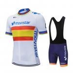 Hingav UV-kaitsega Suvine Movistar Team Jalgrattas&auml;rgi Komplekt Sport Mtb Jalgrattas&auml;rgid Meeste Rattariided Maillot Ciclismo Hombre XS