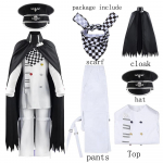 Danganronpa V3 Kokichi Wang Magi Cosplay kost&uuml;&uuml;m President Zentai t&auml;iskomplekt Vormiriietus Sall Mantel Anime Danga Riided Figuuri Halloween XL