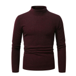 S&uuml;gistalvine meeste k&otilde;rge kaelusega T-s&auml;rk Slim Fit Moodne k&otilde;rge elastsusega pikkade varrukatega aluss&auml;rgid vabaaja hingav pullover kilpkonnakaelusega meeste T-s&auml;rk XL armee roheline v&auml;rv