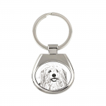 Coton de Tulear, Cotie - keychain with a dog, keychain with a print, personalized pendant from the Art-Dog brand