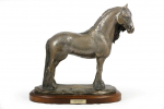 Fresian Horse Mare - horse figurine, horse silhouette on wood, prestigious award in the Art-Dog brand competition
