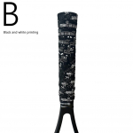 Matte tr&uuml;kitud higipael, v&auml;rviline tennise sulgpalli tennise higipael Grip libisemisvastane liim, T1I7 Black and white print-1pc