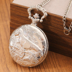 Moodne klassikaline meeste kvartskell, vintage m&auml;lestus kaelakee ripats taskukell, ideaalne valik kingituseks meestele ja naistele