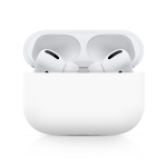Silikoonist &uuml;mbris Airpods Pro &uuml;mbrisele Juhtmevaba Bluetooth Apple Air pods pro &uuml;mbrisele. Kaas k&otilde;rvaklappide &uuml;mbris valge