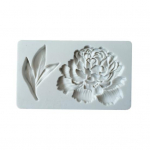 K&uuml;psetusvorm Kergesti eemaldatav kulumiskindel kuumuskindel toiduklass L&otilde;hnatu Valmista koogid/magustoidud Keskkonnas&otilde;bralik pojengi &otilde;ie kuju silikoonvorm valge