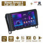 Android Carplay Autoraadio Nissan Serena 4 C26 2010 - 2016 jaoks Multimeediapleier Peak Unit Stereo GPS-navigatsioon BT WIFI 2+32GB 1+16GB