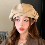 Klassikalised prantsuse stiilis soojad baretid &uuml;hev&auml;rvilised, suured kootud baretid, elegantsed maalrim&uuml;tsikesed, elastsed tammk&uuml;barad naistele s&uuml;gis ja talv ONE SIZE