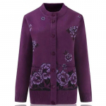 Naiste kampsunid s&uuml;gistalvised kootud kardiganid sviiter suures suuruses lilleline mantel Naiste kampsun kardiganid XL