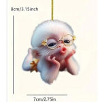 Uus akr&uuml;&uuml;list lame auto ripats seljakoti tarvikud kodukaunistus seljakott ripats J&otilde;ulupuu ripats