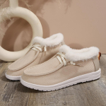 Moodsad naiste pl&uuml;&uuml;sist voodriga lumesaapad 2024. aasta moesuund Mugavad pealelibistatavad pl&uuml;&uuml;sist l&otilde;uendist kingad Soojad ja mugavad 36 beež