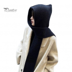 Kootud m&uuml;ts integreeritud salliga Tuulekindel paks peakattega m&auml;hitud disainm&uuml;ts k&otilde;rvakaitse fotograafia m&uuml;ts &uuml;mberp&ouml;&ouml;ratav salli v&auml;lism&uuml;tsi veinipunane v&auml;rv