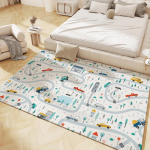 Laste m&auml;ngumatt Libisemiskindlad flanellvaibad lastetuppa Kodu Elutuba Magamistuba K&ouml;&ouml;k Vaip Masinaga pestav p&otilde;randamatt 140x200cm-55x79in