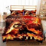 3D Prindi Mood Amon Amarth Voodipesu Komplekt Kahekohaline Twin King Tekikott Tekk Padjap&uuml;&uuml;r Poisid T&uuml;drukud T&auml;iskasvanud Magamistuba EU Single 135x200cm