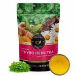 TEACURRY Thyro taimetee (15 p&uuml;ramiidi teepakki) - Kilpn&auml;&auml;rme tee &ndash; aitab tasakaalustada TSH, T3, T4 taset Halda kaalu | 100% looduslik tee