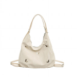 Naiste &uuml;hev&auml;rviline mitmek&uuml;lgne mitmekihiline t&otilde;mblukuga kunstnahast &otilde;lakott kaenlaaluse kott k&auml;ekott One Size valge