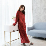 Naiste talve pikad soojad koduriided Coral Velvet hommikumantel &uuml;hev&auml;rvilised pidžaamad flanell pidžaamad hommikumantel hommikumantel XL