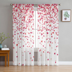 Armastus S&uuml;damekujulised Langeva Gradientsusega L&auml;bikumavad Kardinad Elutoa Kaunistuseks Aknakardinad K&ouml;&ouml;gi T&uuml;ll Voile Kardinad W135 x H115cm x1