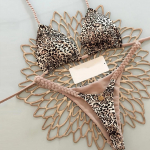 Uued naiste bikiinid Split Print Ujumisriided Mood G-string Beach Holiday M