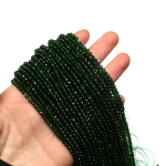 10 stringiga mini looduslikust kivist spinellhelmed, Boho 3 mm &uuml;mmargused rohelised lahtised vahehelmed ehete valmistamiseks DIY St. Patrickup&auml;eva kingitus K&auml;sit&ouml;&ouml; N&auml;put&ouml;&ouml; 38cm 10String/38cm roheline