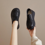 Nahast Retro Single Kingad Loafers Vabaaja kingad 35 must