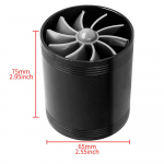 Turbiin &Otilde;huvoolu Turbonaator Auto &Otilde;hu Turbo Osadele Mootori Sisselaske Turbo Laadija Alumiinium Kahekordne Ventilaator Mootori Turbolaadur Energia sinine