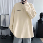 2024 Meeste Pikkade Varrukatega T-s&auml;rk S&uuml;gisene Aluss&auml;rk Pikkade Varrukatega Puuvillane S&uuml;gisene Hongkongi Stiilis Tr&uuml;kiga Vaba Trendikas &Uuml;lemine 8XL