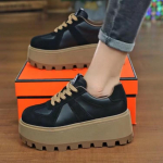 Platvormsandaalid Suede Vabaaja Tossud Spordijalatsid Uued K&otilde;rge Kontsaga Kingad Naine Talv 2025 Trend Jooksmine Reisimine Zapatos Mujer 38 must