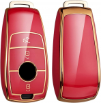Mercedes Benz key case, advanced soft TPU full protection key case, E-class S-Class A-class C-class G-class intelligent key case