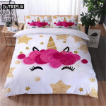 Kawaii Kapiibarad Voodipesukomplekt &Uuml;hekohaline Kaksik T&auml;issuuruses Kuninganna Kuningsuuruses Voodikomplekt T&auml;iskasvanute Laste Magamistuba Tekikoti Komplektid 3D voodikatte komplekt EU single(135x200cm)&set