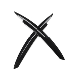 For VW For Golf 6 MK6 GTI GTR 2008-2013 Autotarvikud Must Esitulede Kulmude Silmalaugude Dekoratiivne Trimmi