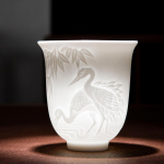 150 ml teetass Jade valge portselanist tass s&uuml;da Sutra tass Baifu tass keraamiline teekomplekt Tarvikud elutoa diivanilaua kaunistus