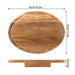 Bambusest l&otilde;ikelaud Majapidamises L&otilde;ika Leiba Pitsat Puuvilju Hakkimislaud Puidust &Uuml;mmargune Alus Toidu Serveerimisalus L&otilde;ikelaud K&ouml;&ouml;gin&otilde;ud 1pcs
